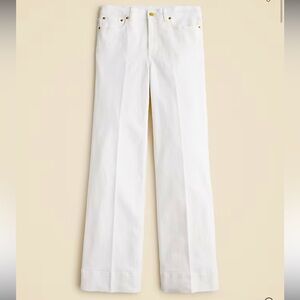 NWT J. Crew High-rise Denim Trouser White Jeans Sz 31